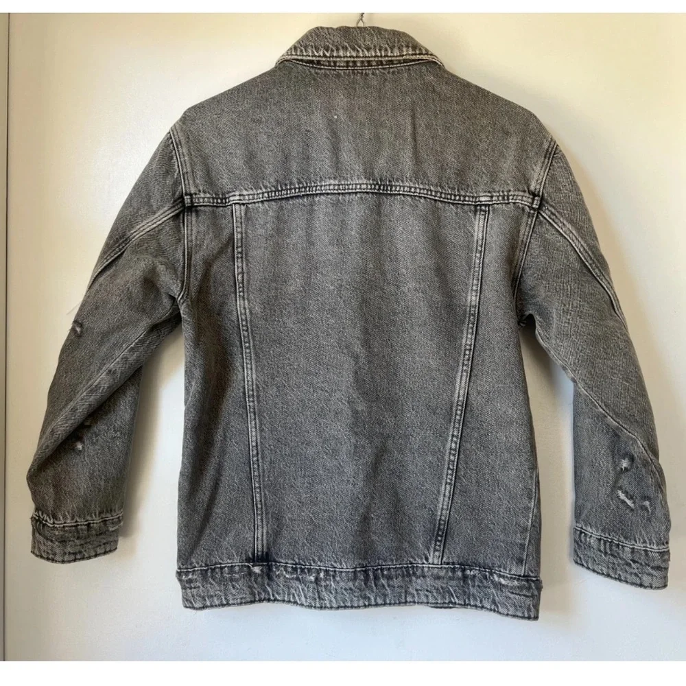 Zara Distressed Denim Jacket